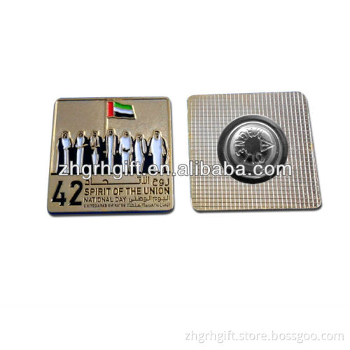 cheap promotional custom metal uae national day pin